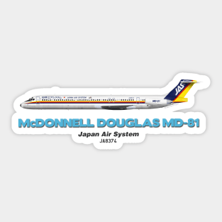 McDonnell Douglas MD-81 - Japan Air System Sticker